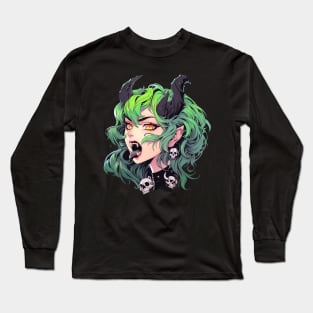 Phonk Demon Girl Long Sleeve T-Shirt